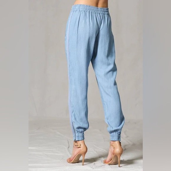 Fate Utility Jogger Pants Size M Tencel Sustainable Casual Comfy Slate Blue/Gray - Picture 3 of 14